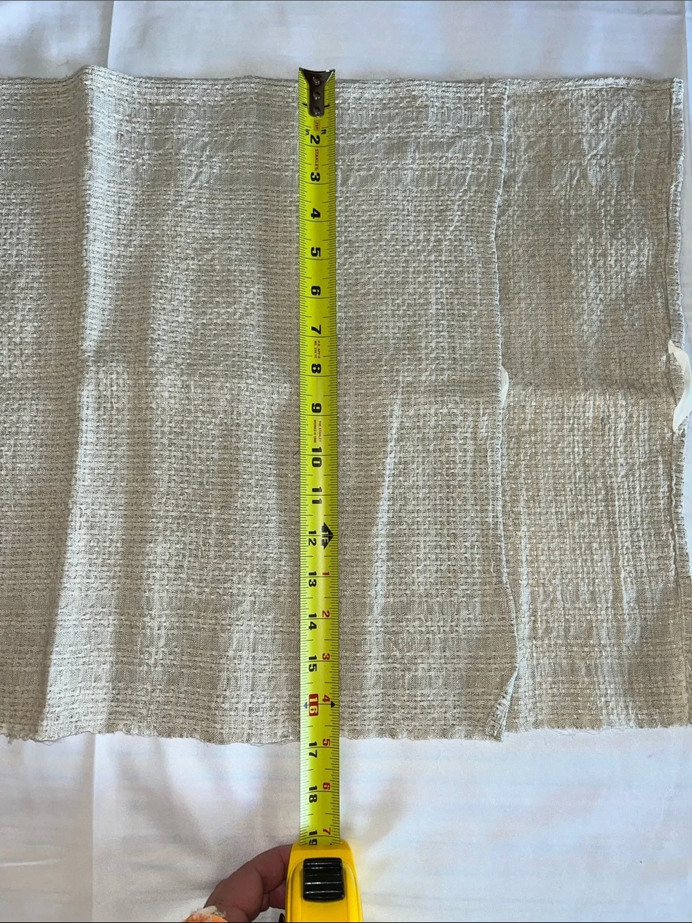 Cream Waffle Texture Linen Kitchen Dining Cloths